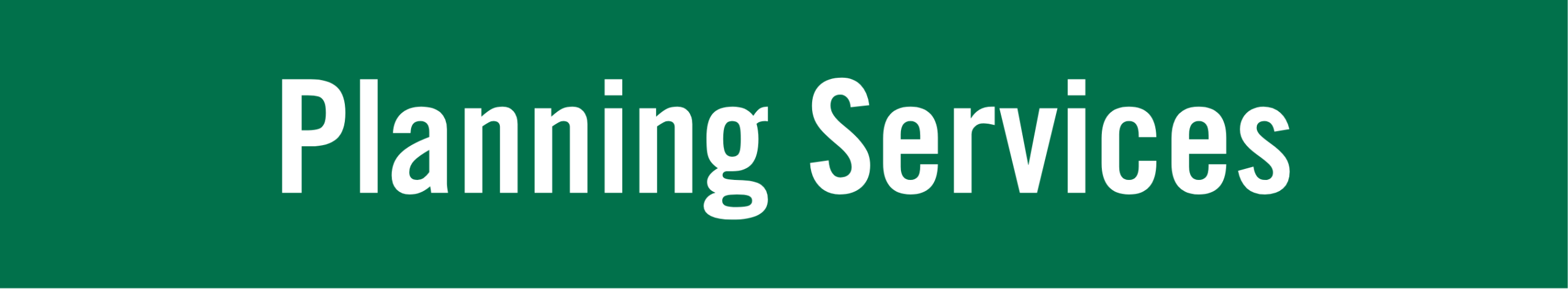 Planning Services